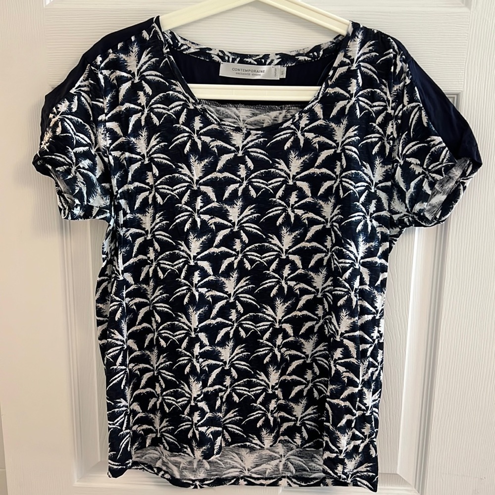 Contemporaine by Simons Navy Print Blouse